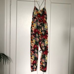 ASOS VINTAGE INSPIRED FLORAL JUMPSUIT